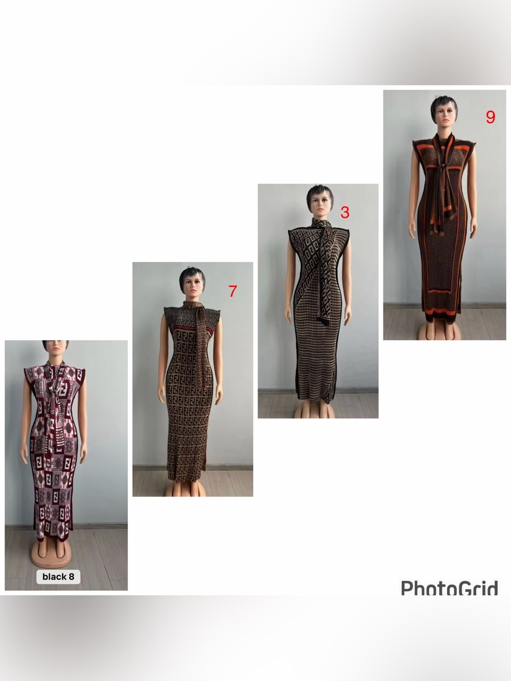 Fashion Buba Silk Dress With Scarf - Picture 10 of 11